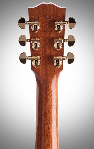 open zoom image for Gibson Songwriter Deluxe Studio EC Acoustic-Electric Guitar (with Case), Headstock Straight Back