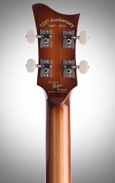 open zoom image for Hofner 5001 Vintage '64 Electric Bass with Case, Headstock Straight Back