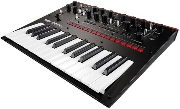 open zoom image for Korg Monologue Analog Keyboard Synthesizer, 25-Key, Black, Black Angle