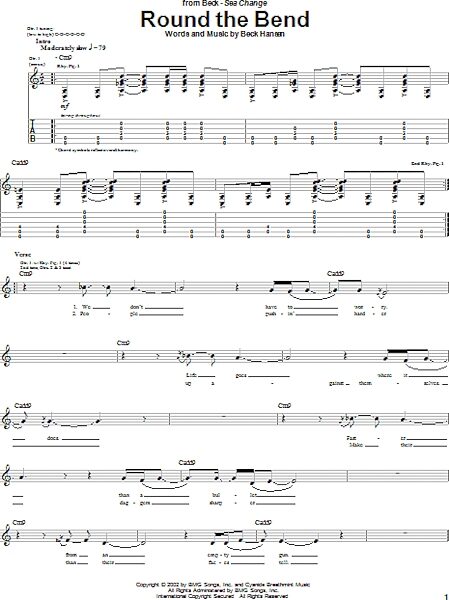 open zoom image for Round The Bend - Guitar TAB, New, Main