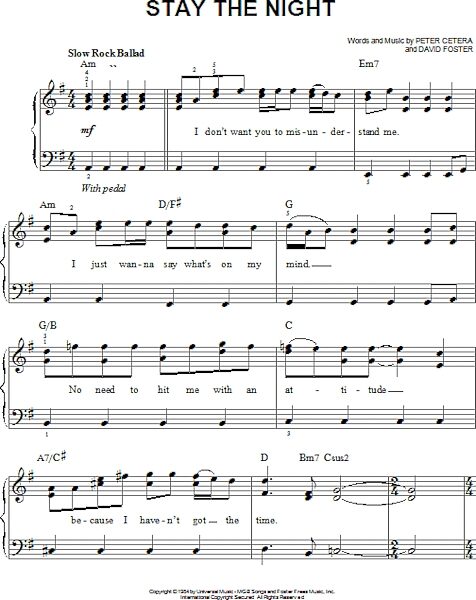 open zoom image for Stay The Night - Easy Piano, New, Main