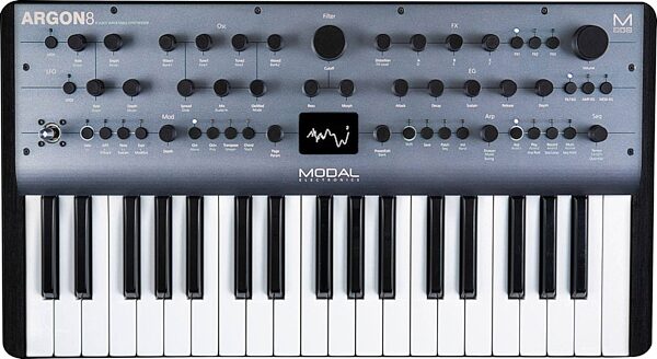 open zoom image for Modal Argon8 Synthesizer, 37-Key, Customer Return, Open Box (Very Good), Action Position Back