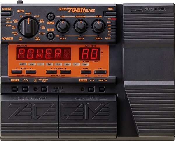 open zoom image for Zoom BFX708II Bass Multi-Effects Pedal, Main
