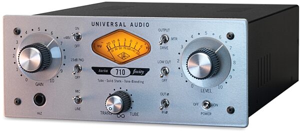 open zoom image for Universal Audio 710 Twin-Finity Microphone Preamplifier, New, Main