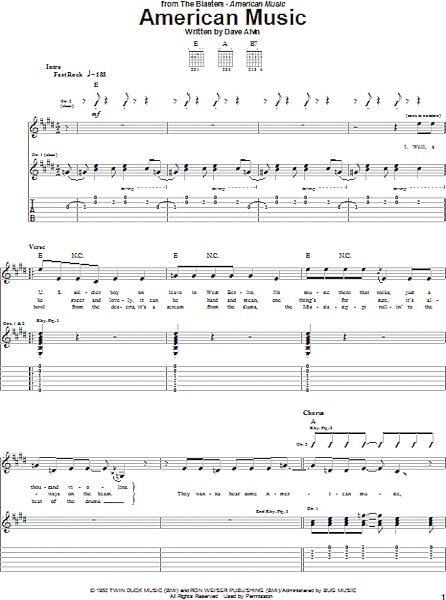 open zoom image for American Music - Guitar TAB, New, Main