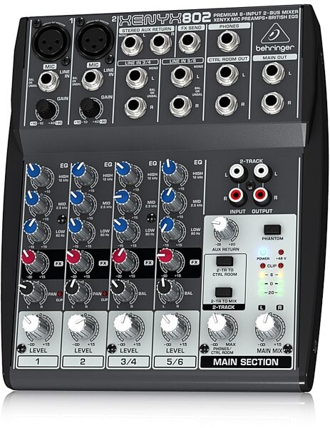 open zoom image for Behringer XENYX 802 Mixer, Main