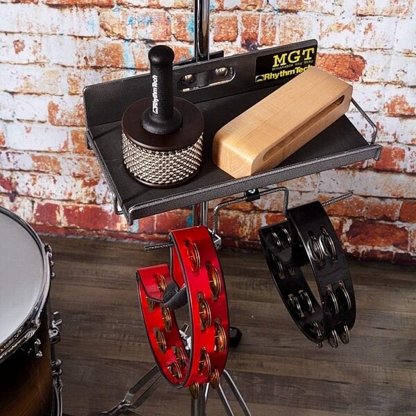 open zoom image for Rhythm Tech Mountable Gig Tray, In Use
