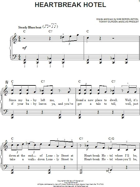 open zoom image for Heartbreak Hotel - Easy Piano, New, Main