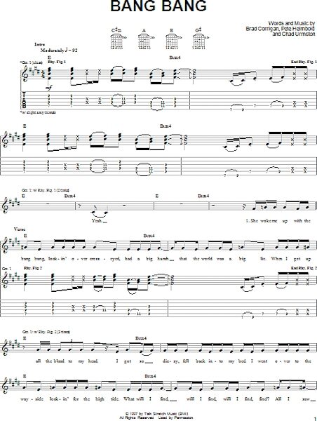 open zoom image for Bang Bang - Guitar TAB, New, Main