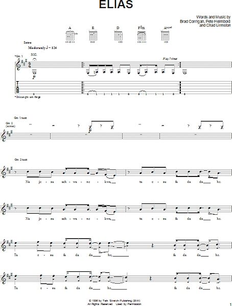 open zoom image for Elias - Guitar TAB, New, Main