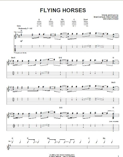 open zoom image for Flying Horses - Guitar TAB, New, Main