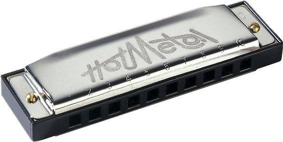 open zoom image for Hohner 572BX Hot Metal Harmonica, Key of A, Harmonica