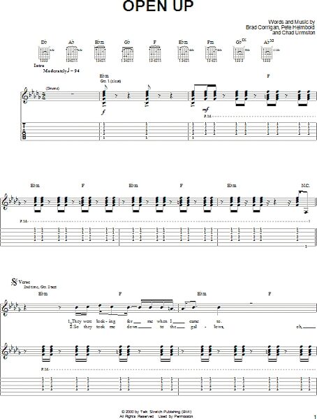 open zoom image for Open Up - Guitar TAB, New, Main