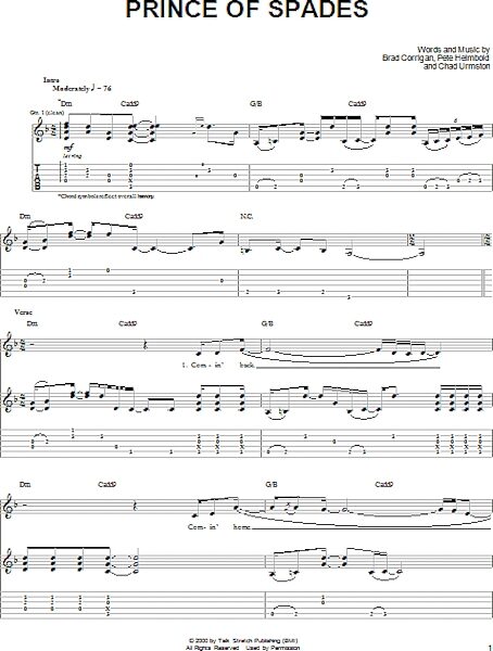 open zoom image for Prince Of Spades - Guitar TAB, New, Main