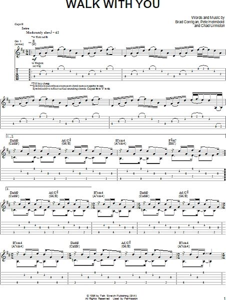 open zoom image for Walk With You - Guitar TAB, New, Main