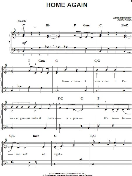 open zoom image for Home Again - Easy Piano, New, Main