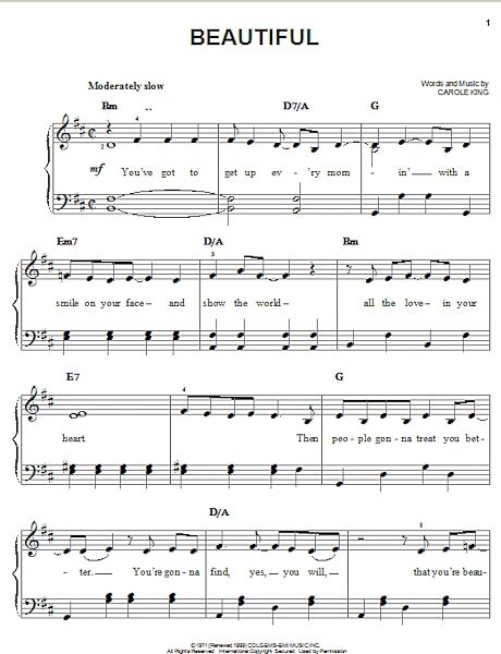 open zoom image for Beautiful - Easy Piano, New, Main