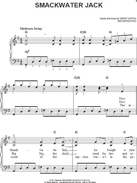 open zoom image for Smackwater Jack - Easy Piano, New, Main