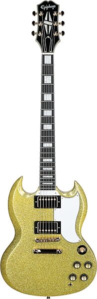 open zoom image for Epiphone Exclusive SG Custom Electric Guitar, Gold Sparkle, Open Box (Very Good), Action Position Back