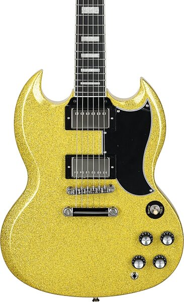 open zoom image for Epiphone Exclusive SG Custom Electric Guitar, Gold Sparkle, Open Box (Very Good), Action Position Back