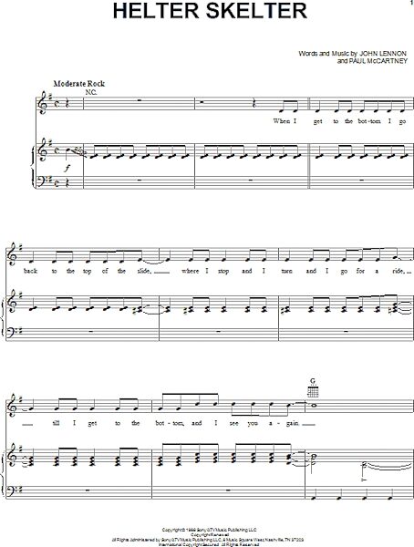open zoom image for Helter Skelter - Piano/Vocal/Guitar, New, Main