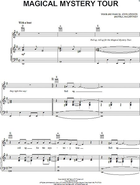 open zoom image for Magical Mystery Tour - Piano/Vocal/Guitar, New, Main