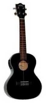 open zoom image for Lanikai LU-21TE Tenor Nato Acoustic-Electric Ukulele, Black