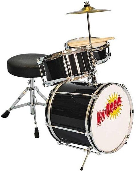 open zoom image for Cannon Percussion Ka-Boom 3-Piece Mini Drum Kit, Black