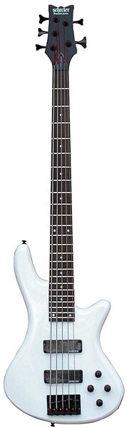 open zoom image for Schecter Stiletto Deluxe-5 5-String Electric Bass, White