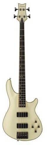 open zoom image for Schecter C-4 Custom Electric Bass, Aged White