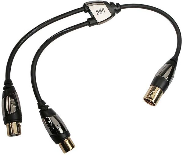 open zoom image for Monster CableLink MCLMX2FX Y-Adapter XLR Male to Dual XLR Female, Main