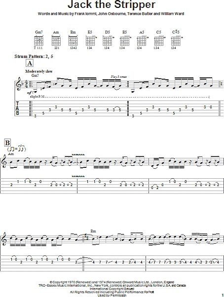 open zoom image for Jack The Stripper - Easy Guitar with TAB, New, Main