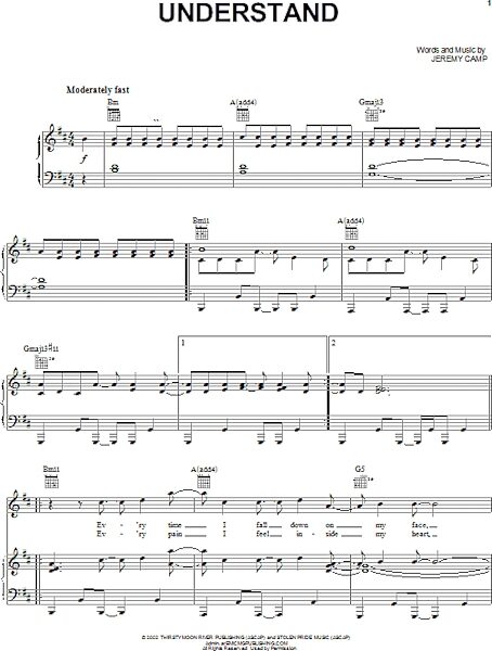 open zoom image for Understand - Piano/Vocal/Guitar, New, Main