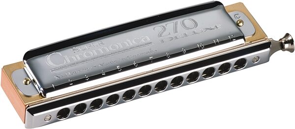 open zoom image for Hohner 7540 Super Chromonica 270 Deluxe, Key of C, Action Position Back
