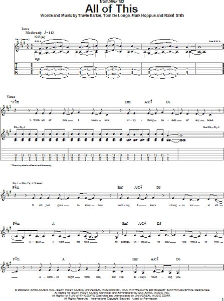 open zoom image for All Of This - Guitar TAB, New, Main