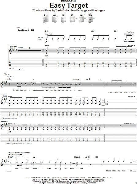 open zoom image for Easy Target - Guitar TAB, New, Main
