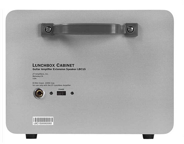 open zoom image for ZT Amplifiers Lunchbox Cab Extension Speaker Cabinet (100 Watts, 1x6.5"), Back