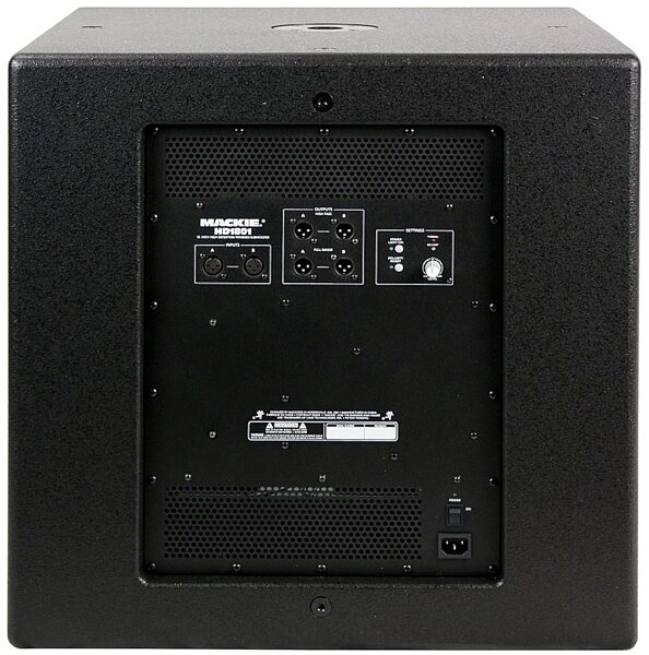 open zoom image for Mackie HD1801 Powered Subwoofer (1600 Watts, 1x18"), Back