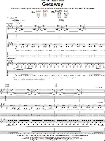 open zoom image for Getaway - Guitar TAB, New, Main