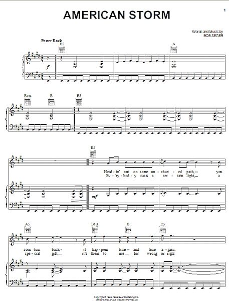 open zoom image for American Storm - Piano/Vocal/Guitar, New, Main