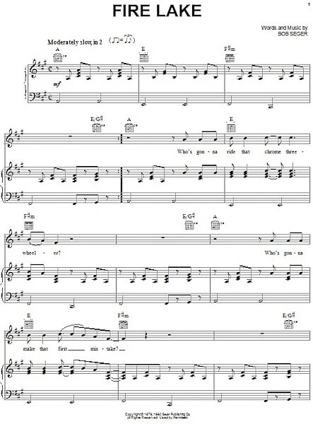 open zoom image for Fire Lake - Piano/Vocal/Guitar, New, Main