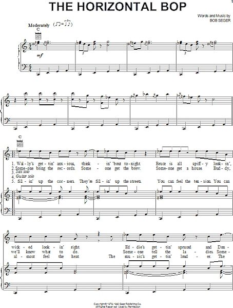 open zoom image for The Horizontal Bop - Piano/Vocal/Guitar, New, Main