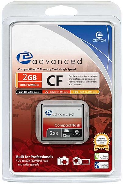 open zoom image for Centon Compact Flash Memory Card, Packaging - Front