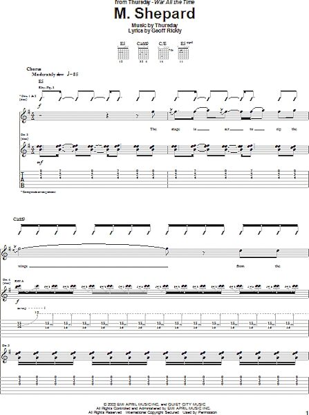 open zoom image for M. Shepard - Guitar TAB, New, Main