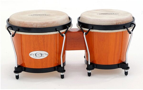 open zoom image for Toca Synergy Bongo Set, Transparent Black, 6 and 6 3/4 inch, Amber