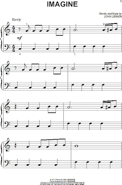 open zoom image for Imagine - Big Note Piano, New, Main