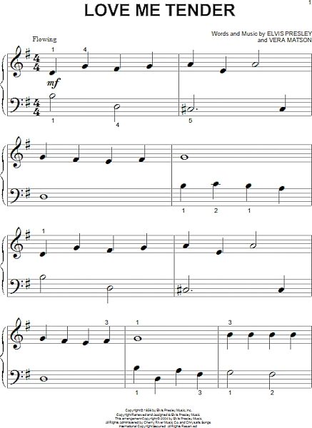 open zoom image for Love Me Tender - Big Note Piano, New, Main
