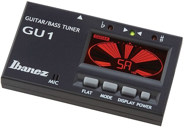 open zoom image for Ibanez GU1 Guitar and Bass Tuner, Black