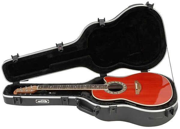open zoom image for SKB 17 Deep Roundback-Shaped Hardshell Guitar Case, Open (Guitar NOT Included)