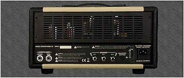 open zoom image for Egnater Rebel-20 Guitar Amplifier Head (20 Watts with Gig Bag), Back